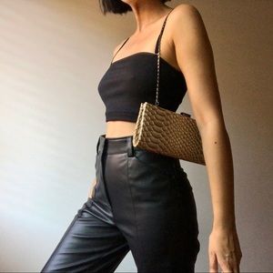 BOGOFREE Vegan Leather Snakeskin Clutch